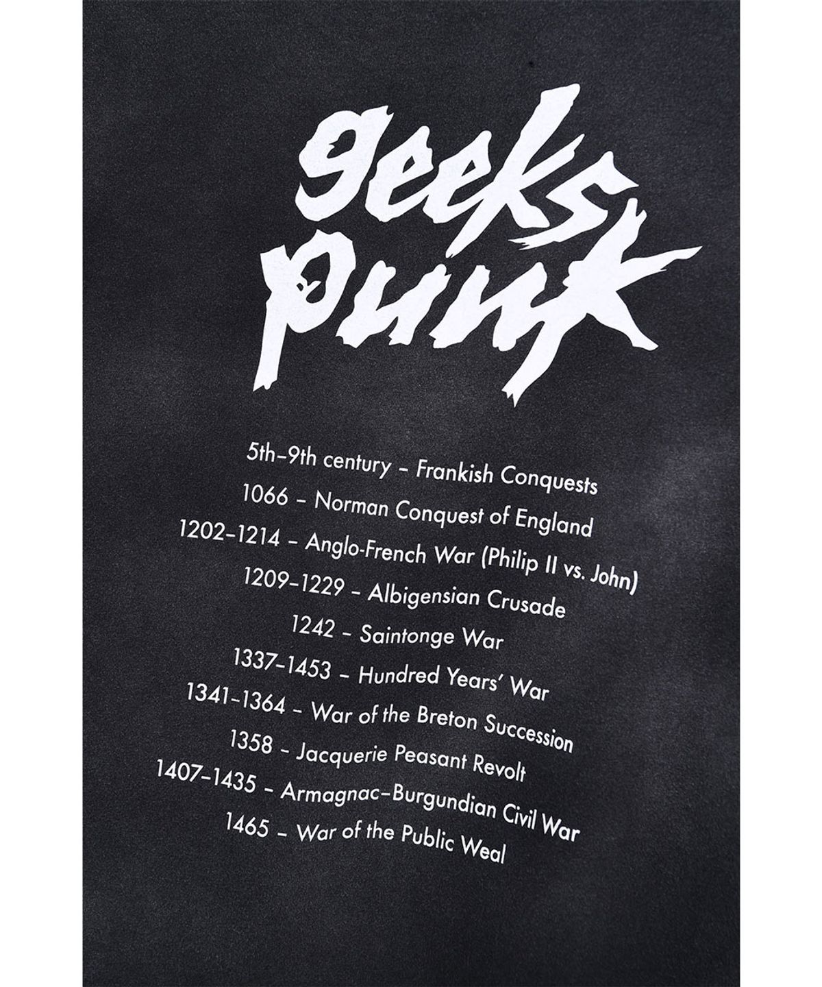 더 긱스(THE GEEKS) Geeks punk long sleeves - Black