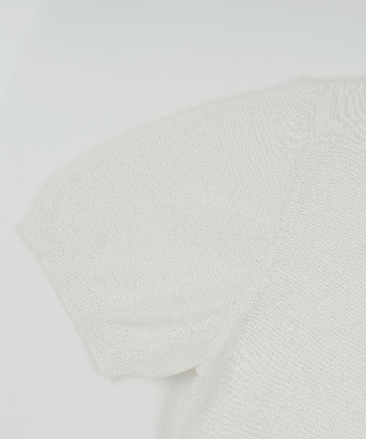 벨리프(BELLIEF) Essential Boucle Cotton Short-Sleeve Polo Knit (Ecru)