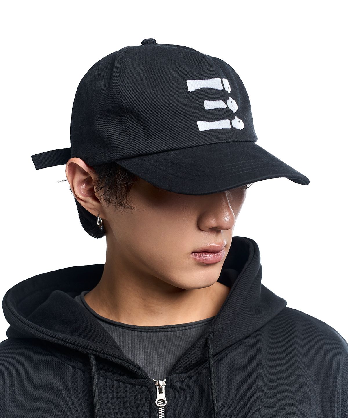 쓰리아이(3IE) 3IE OVER FIT 5-PANEL CAP_BLACK