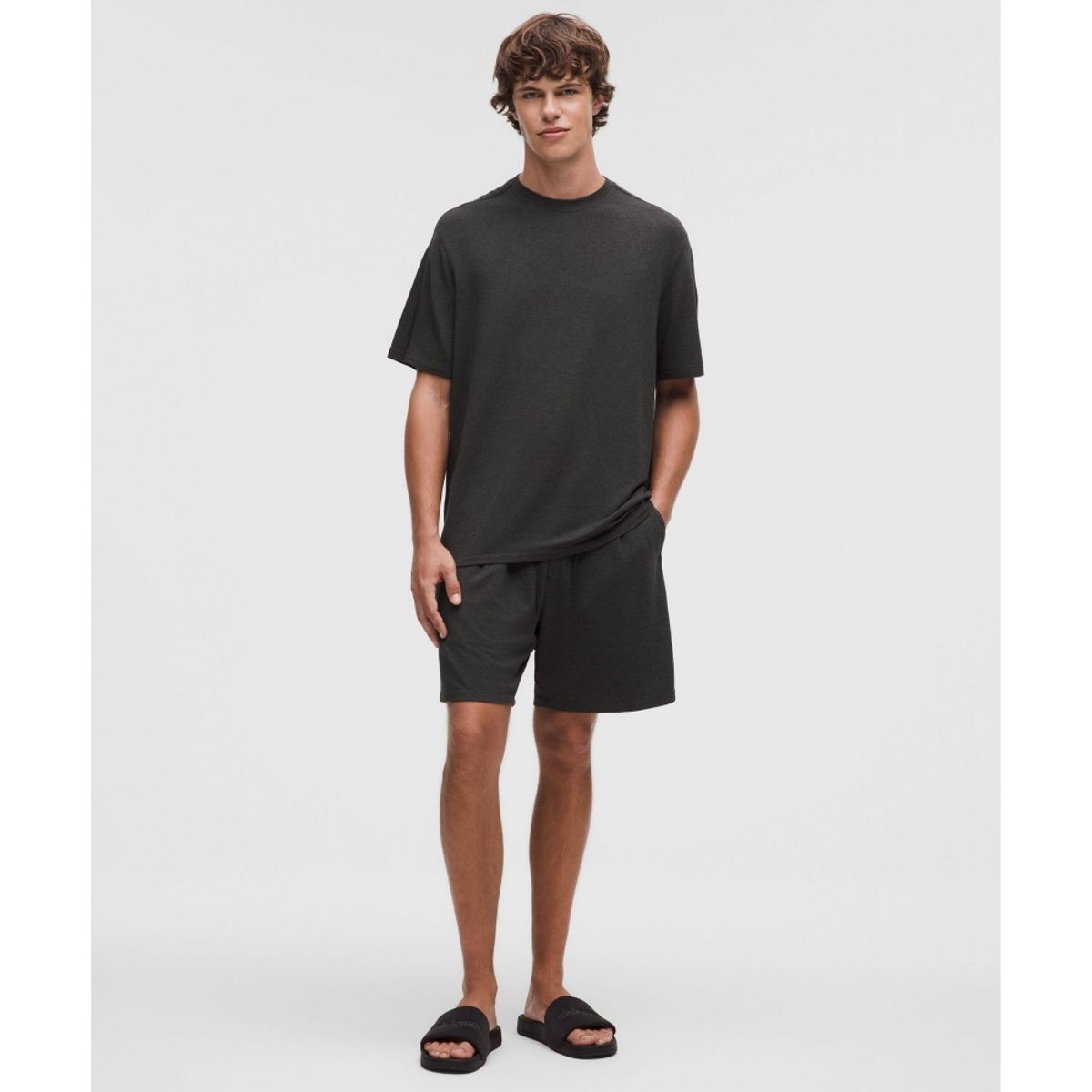 룰루레몬(LULULEMON) 비캄 릴랙스 핏 숏슬리브 셔츠  HBLK