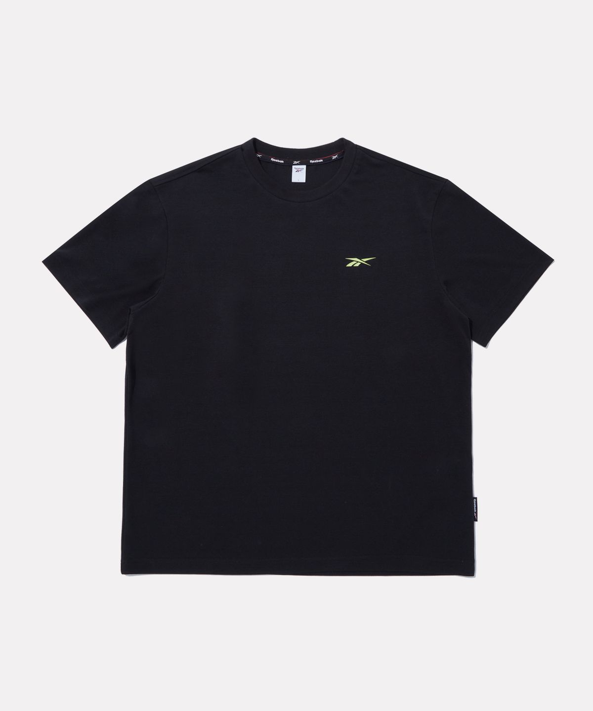 리복(REEBOK) 아카이브 로고 드라이 쿨 반팔티 - 블랙