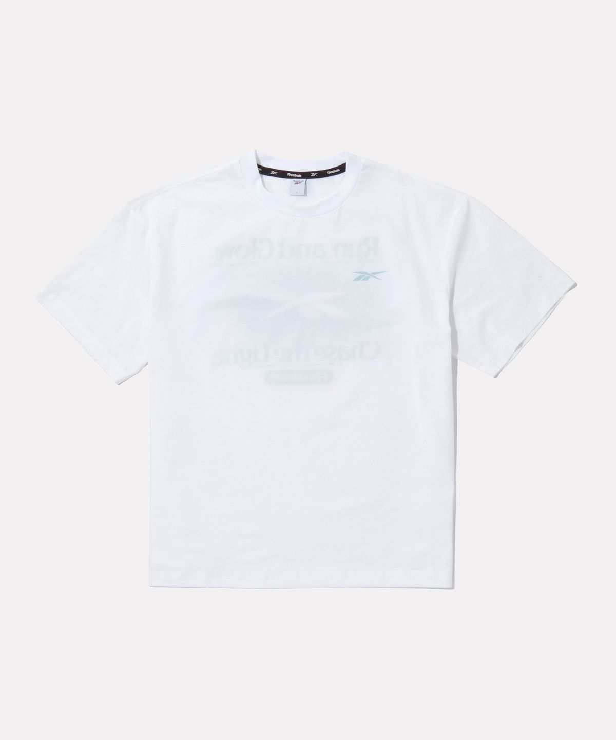리복(REEBOK) 러닝 그래픽 프레쉬 반팔티 - 화이트
