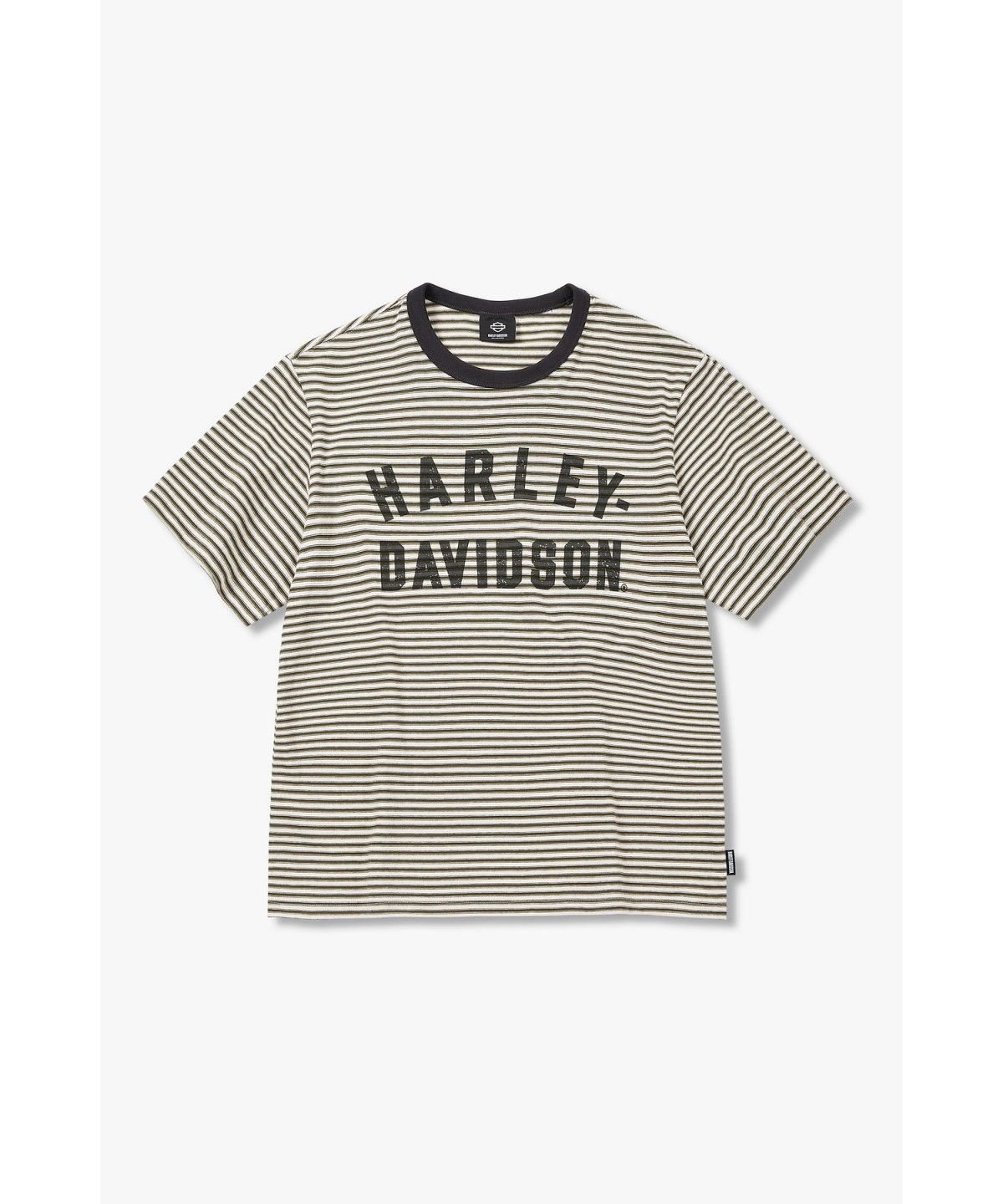 할리데이비슨 컬렉션스®(HARLEY-DAVIDSON COLLECTIONS®) 플랫트랙 스트라이프 티셔츠 그린_HH16111060