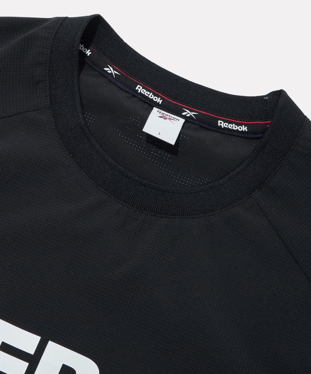리복(REEBOK) 메쉬 퍼포먼스 반팔티 - 블랙