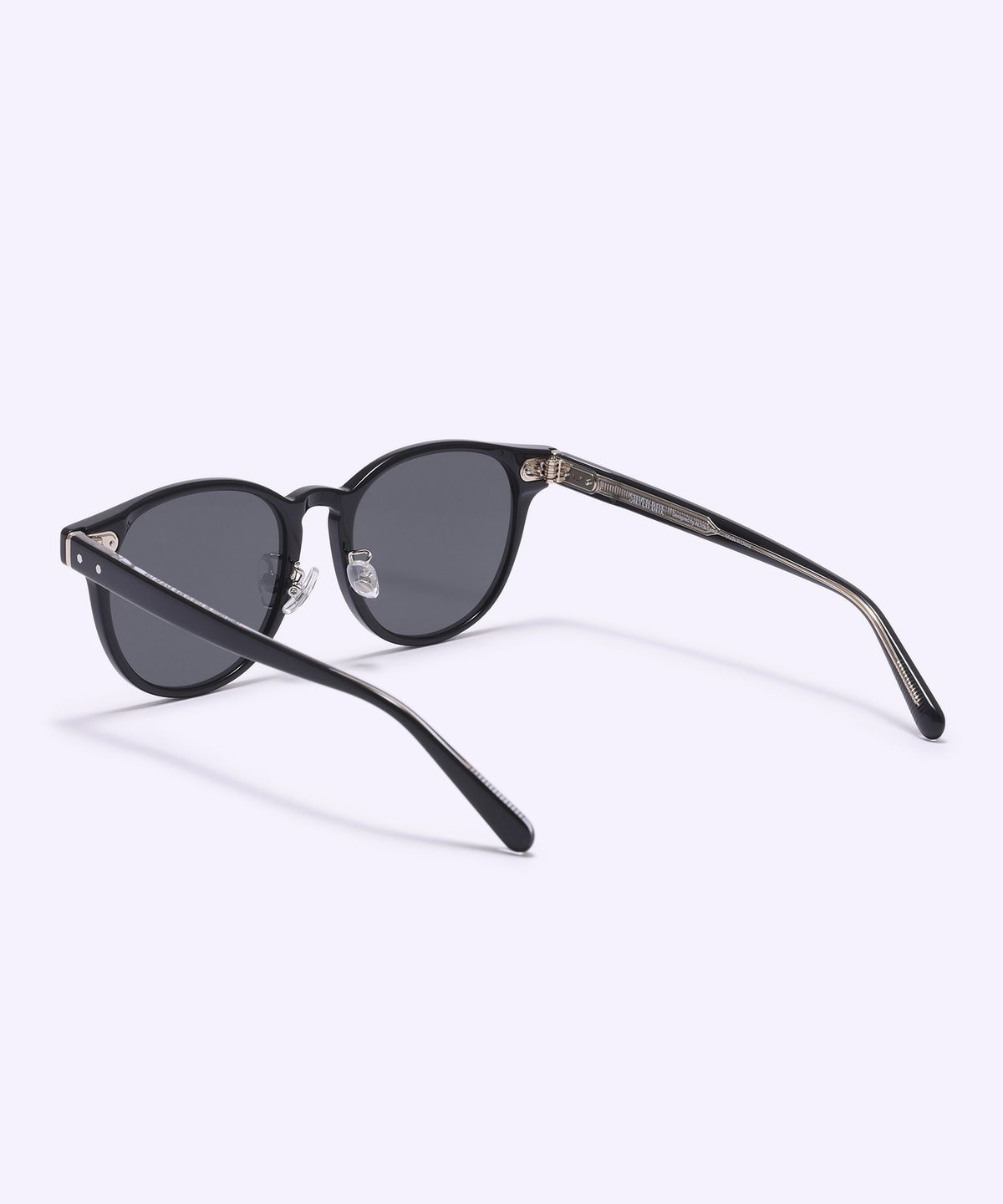 알로아이웨어(ALO EYEWEAR) [SILVERBITE] SBS1602 0920G 아세테이트 라운드 블랙 선글라스