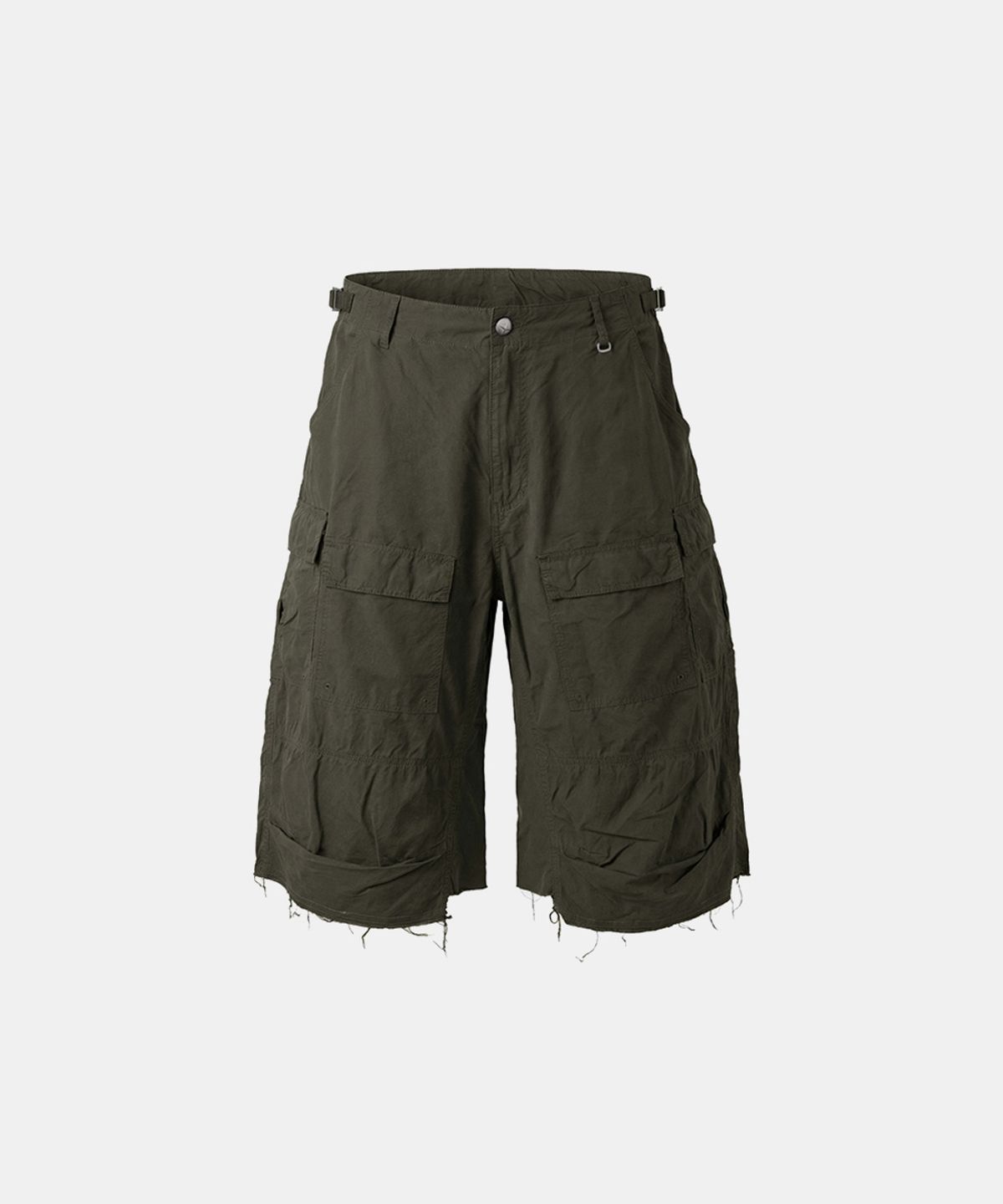 배드블러드(BADBLOOD) Arc Bermuda Pants - Khaki