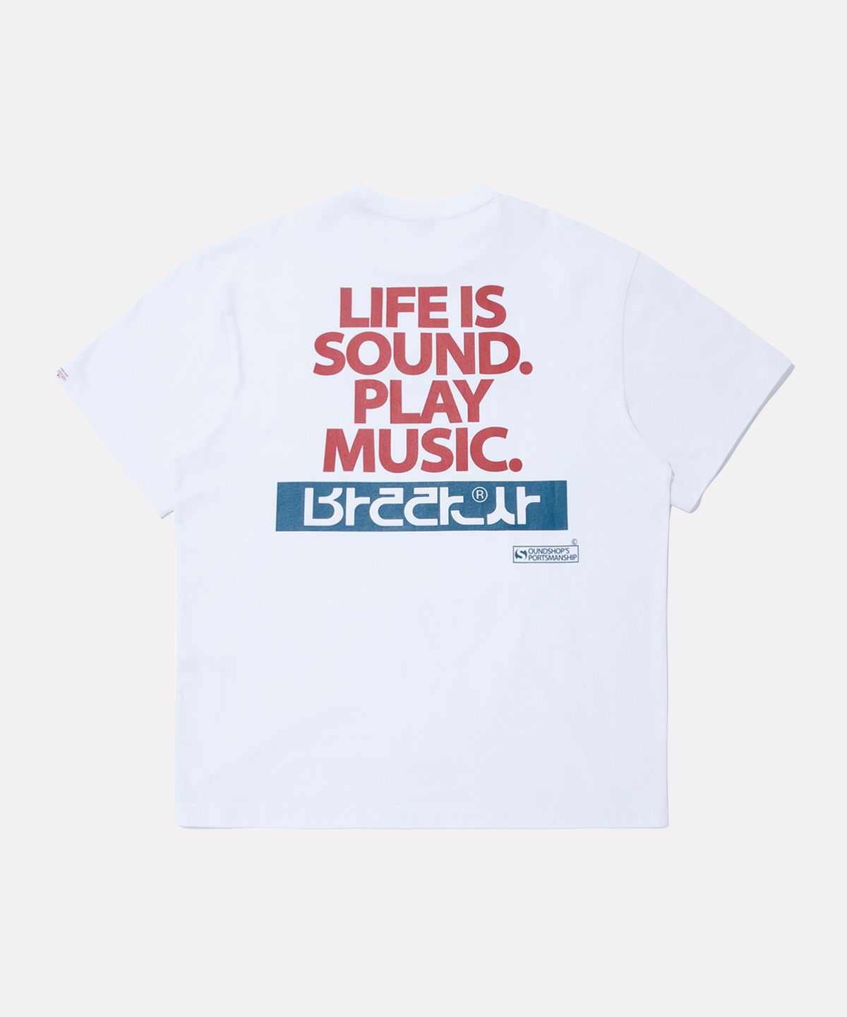 리복(REEBOK) [리복x발란사] 레터링 로고 반팔티 - 화이트