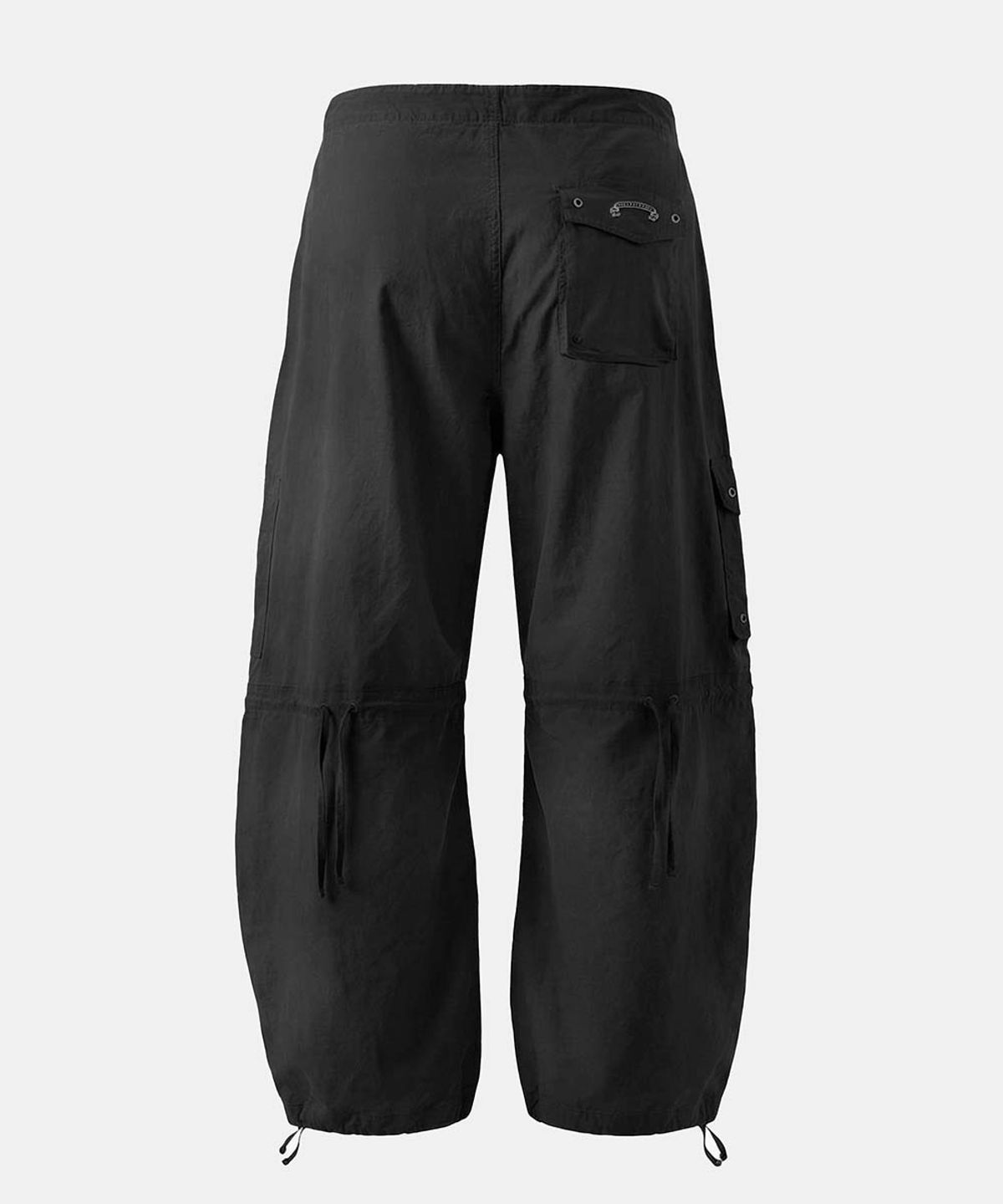 배드블러드(BADBLOOD) Contour Curved Fit Cargo Pants - Black