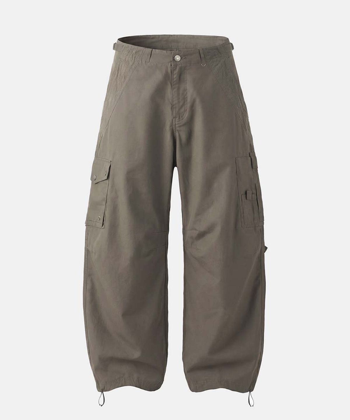 배드블러드(BADBLOOD) Contour Curved Fit Cargo Pants - Khaki