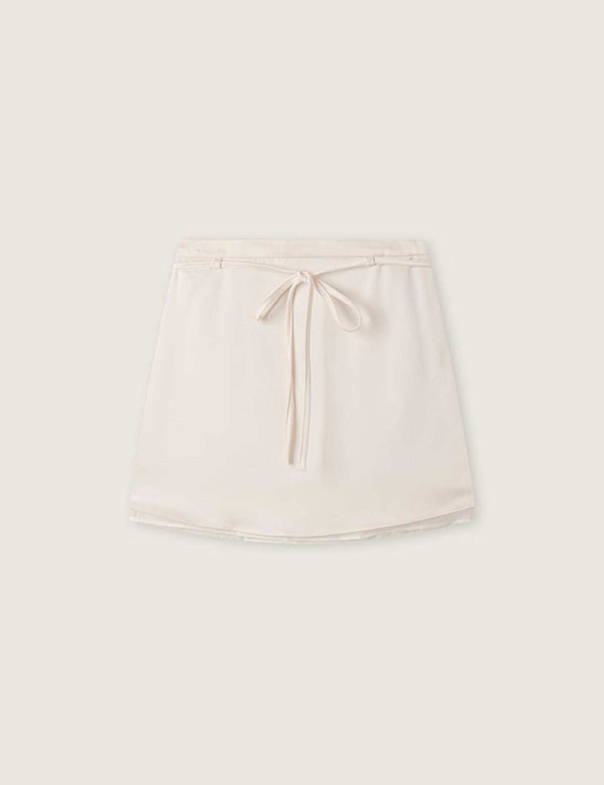 로엠(ROEM) 시스루 레이어드 미니 스커트 RMWHG25R11