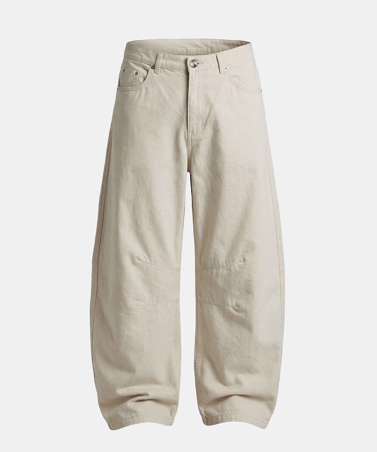 배드블러드(BADBLOOD) Contour Lightweight Curved Fit Pants - Cream