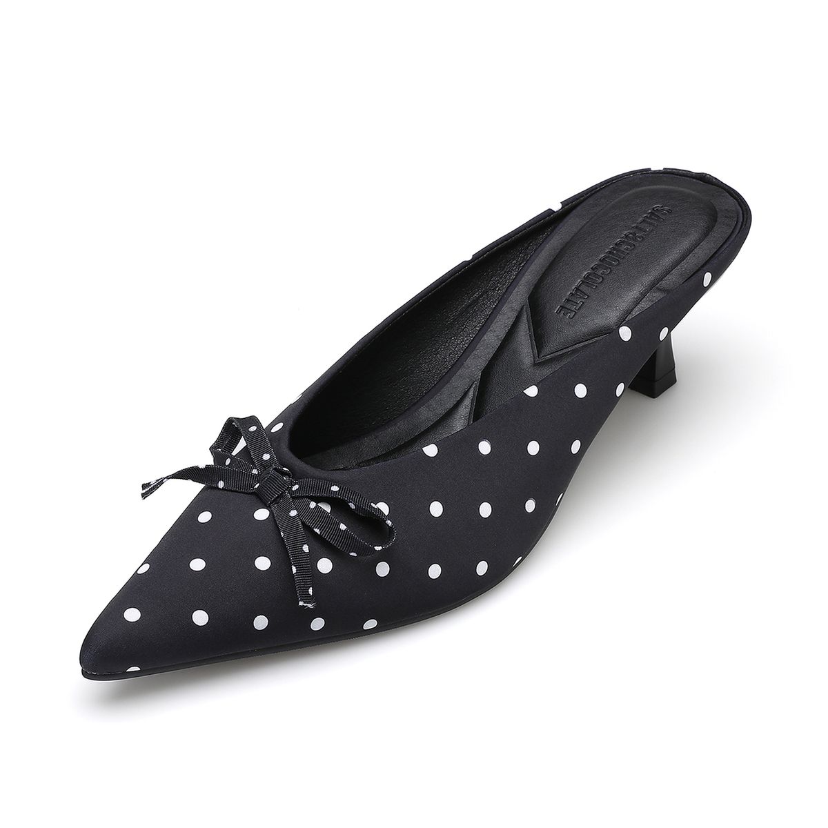 솔트앤초콜릿(SALT AND CHOCOLATE) 포인 도트 뮬 412623002 (5cm)