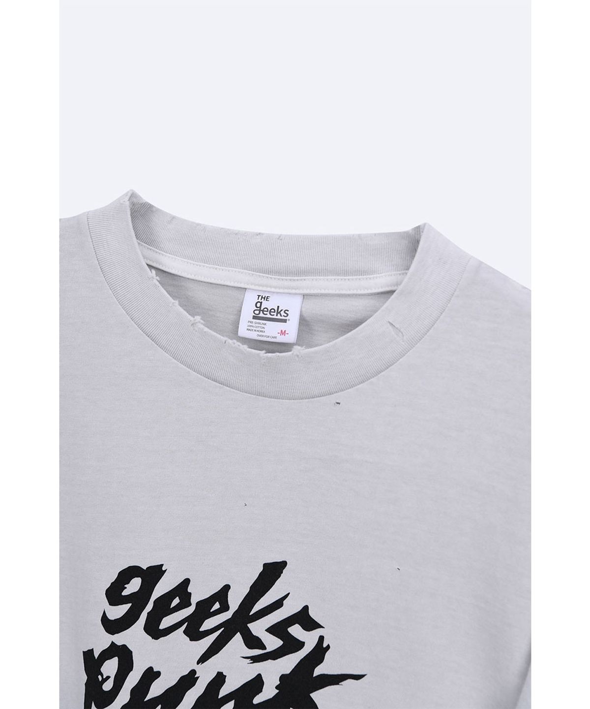 더 긱스(THE GEEKS) Geeks punk long sleeves - White