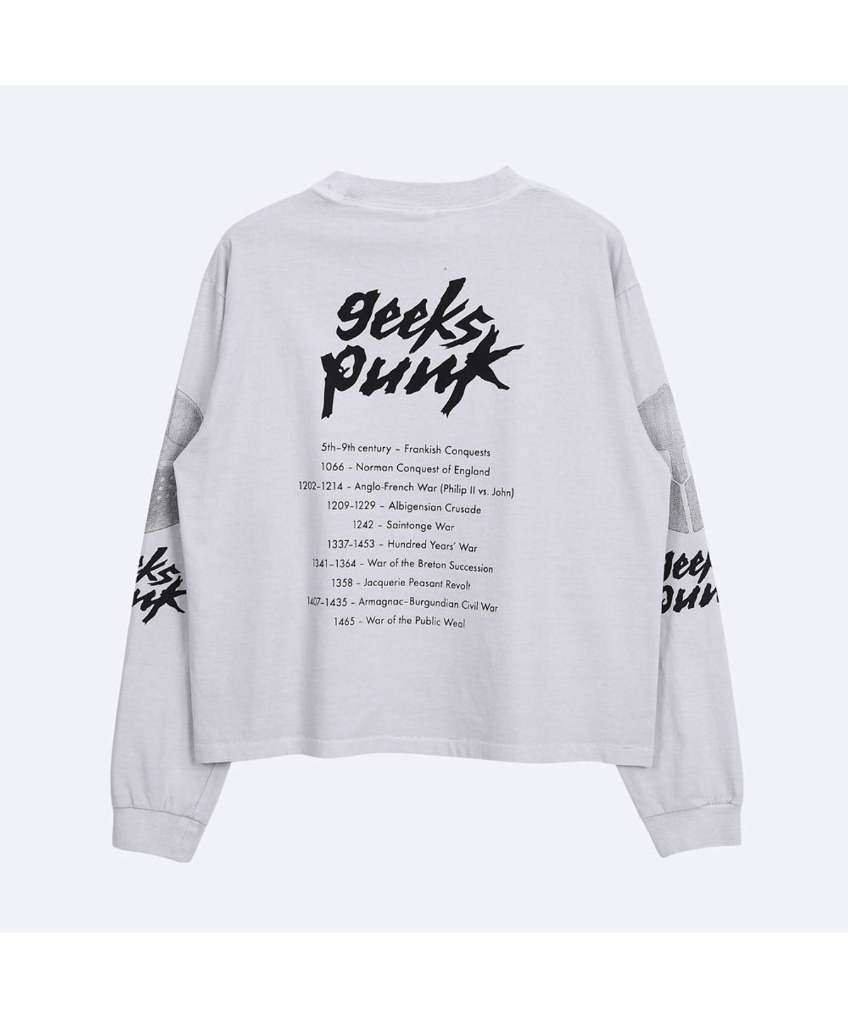 더 긱스(THE GEEKS) Geeks punk long sleeves - White