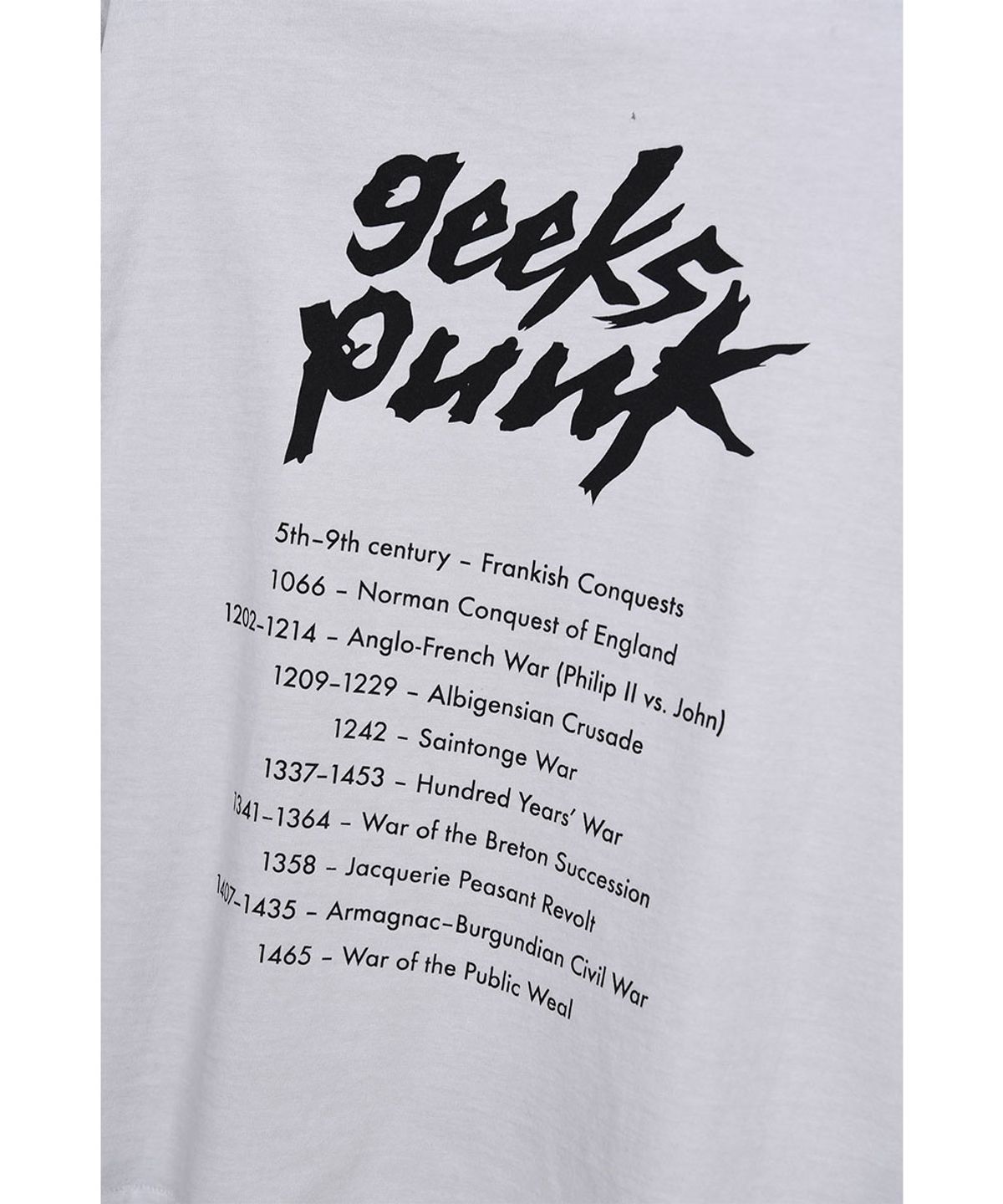 더 긱스(THE GEEKS) Geeks punk long sleeves - White