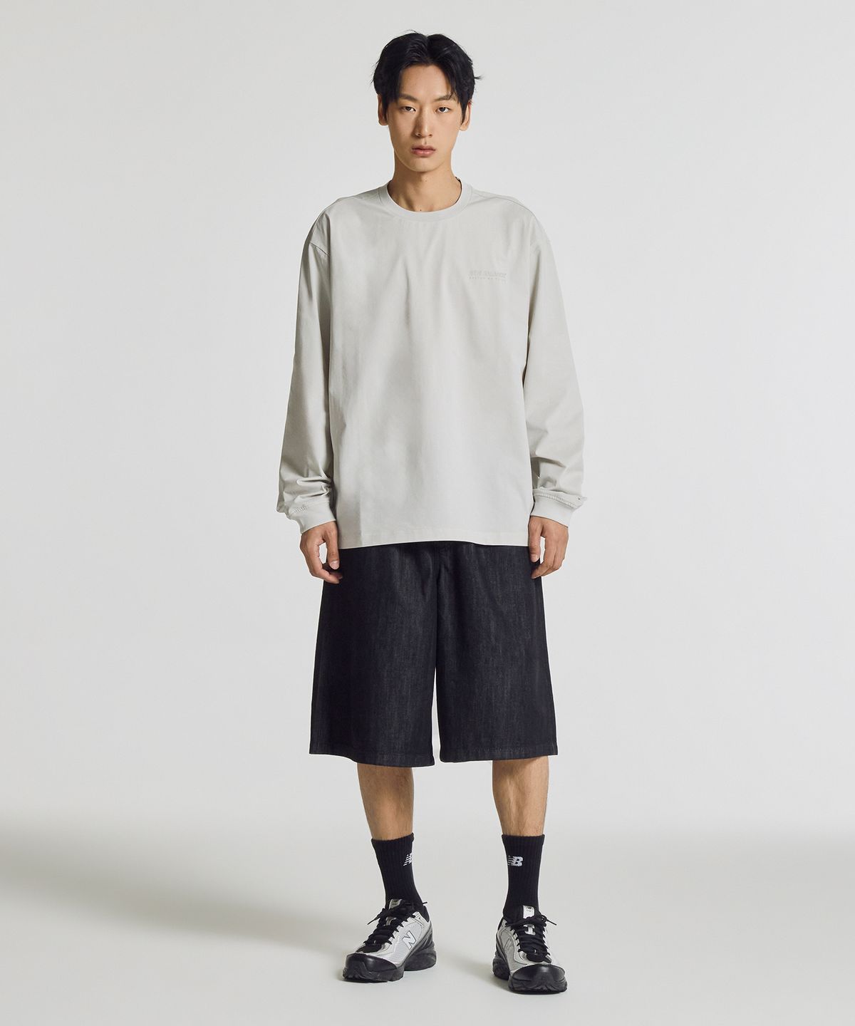 뉴발란스(NEW BALANCE) NBNDG31713 / UNI 에어 라이트 슬리브 티셔츠 (L/GRAY)