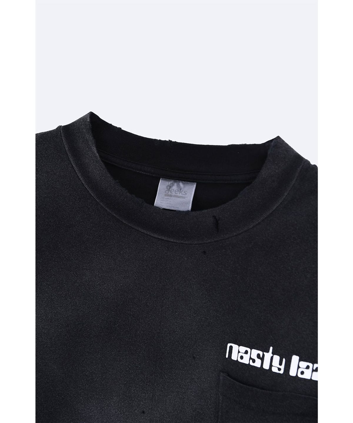 더 긱스(THE GEEKS) Nasty boys pocket T-shirt - Black