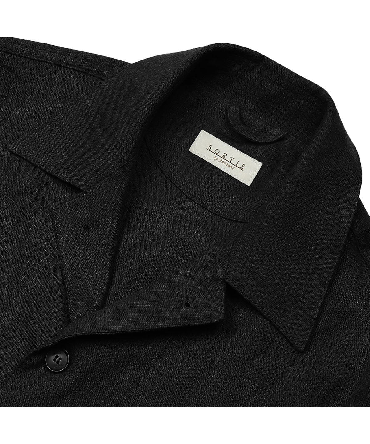 솔티(SORTIE) 8s Linen French Work Jacket (Black)