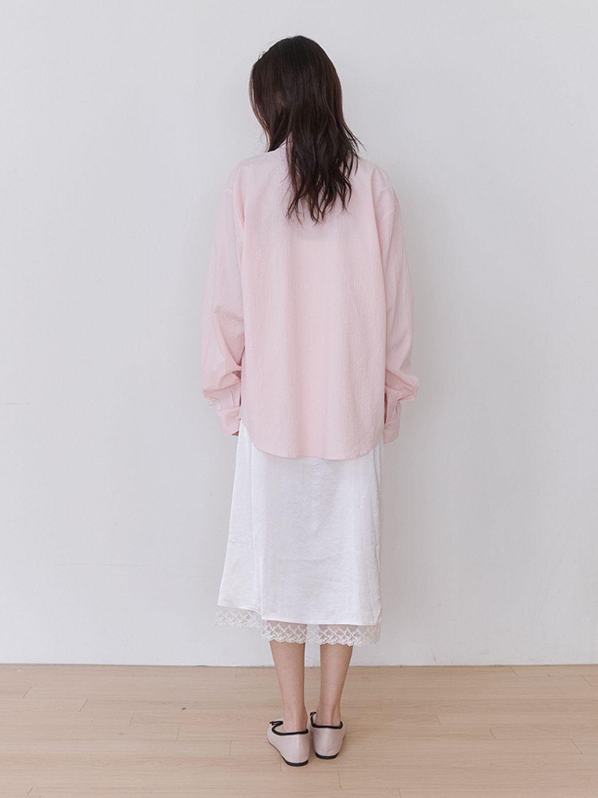 카인더베이비(KINDABABY) soft classic stripe shirt - soft pink