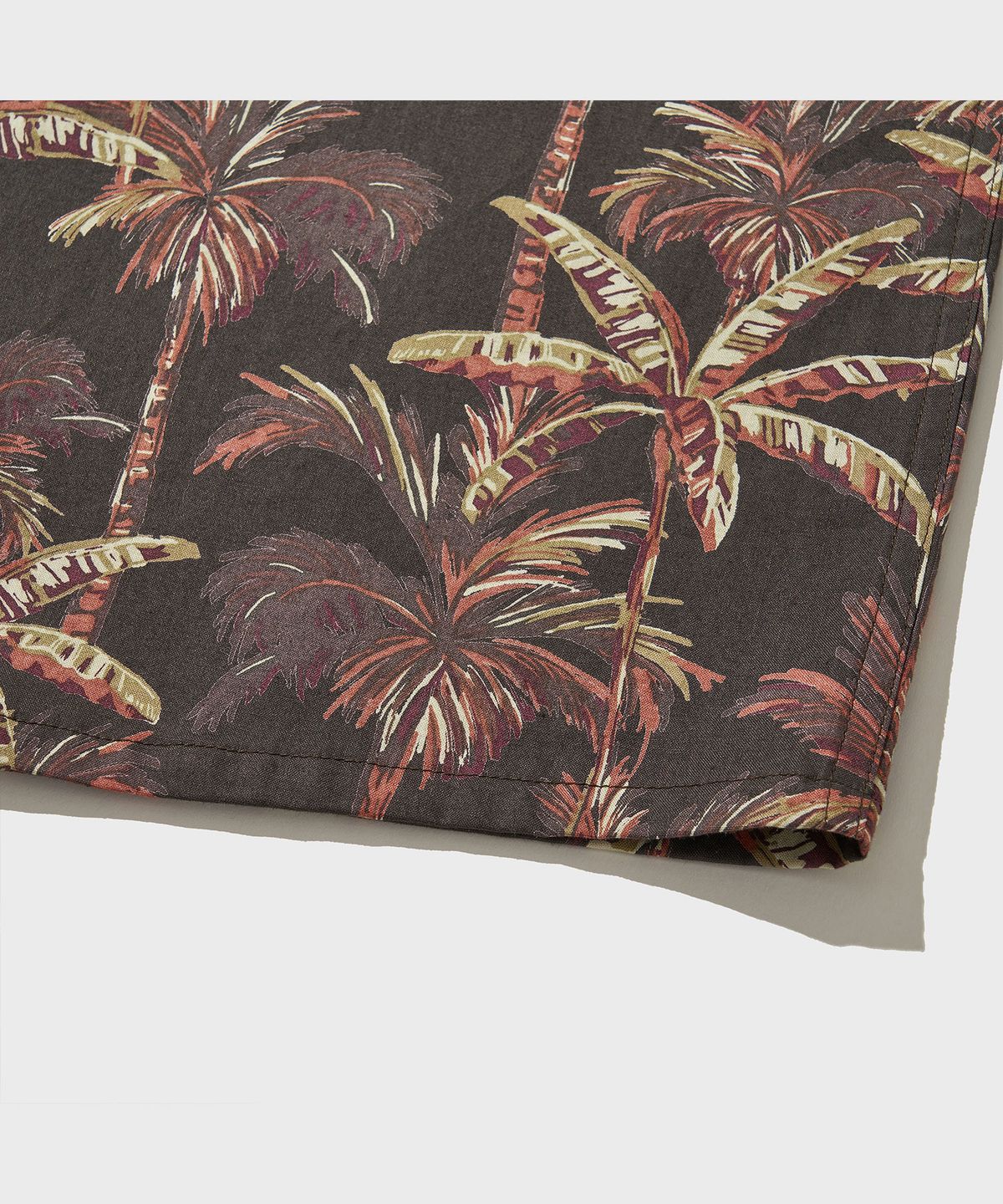 비디알(VDR) STRIPE HAWAIIAN SHIRT [Black Coffee]