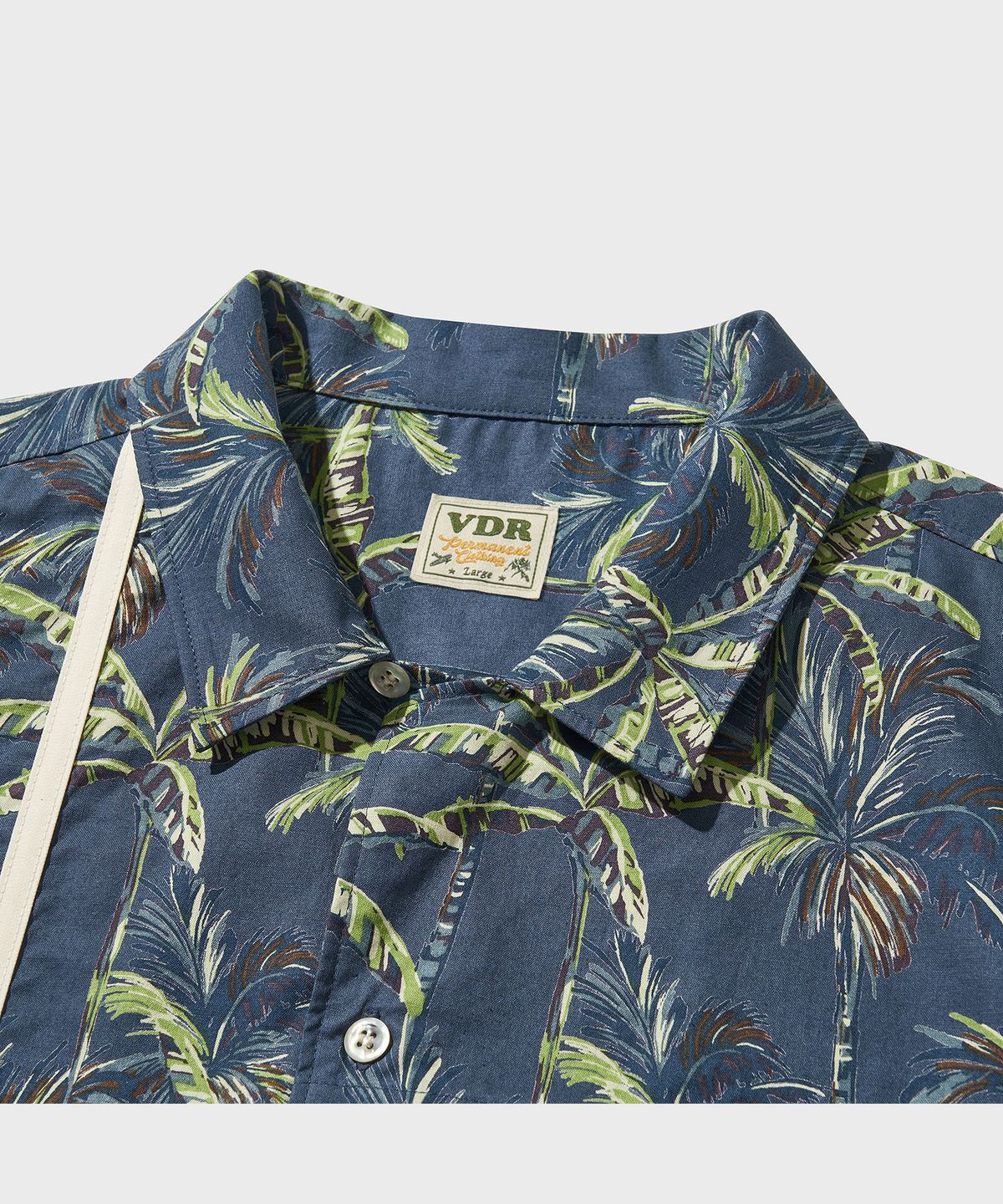 비디알(VDR) STRIPE HAWAIIAN SHIRT [Blue]