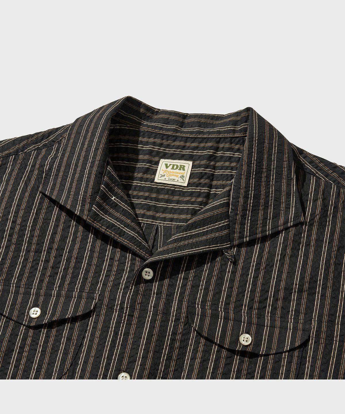 비디알(VDR) 1950 STRIPE SHIRT [Black]