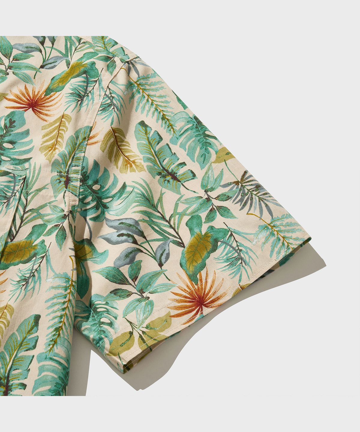 비디알(VDR) BUTTON-UP HAWAIIAN SHIRT [Light Beige]