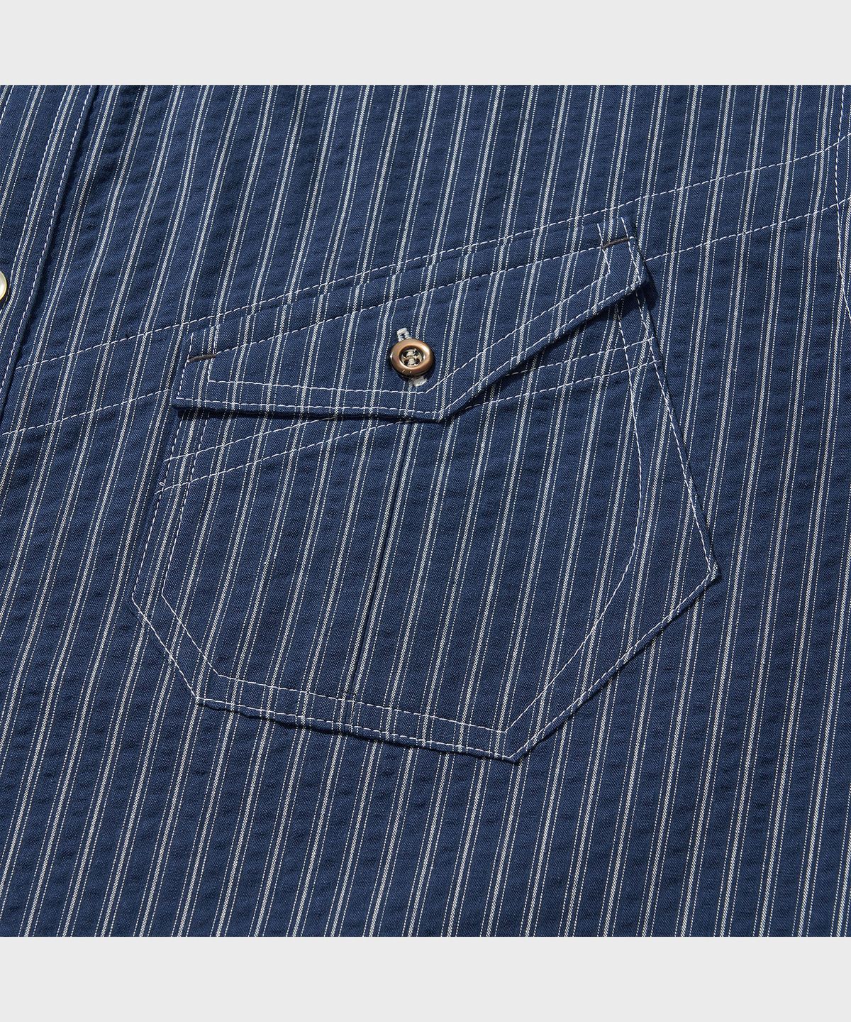 비디알(VDR) OLD SHUTTLE WORK SHIRT [Indigo]