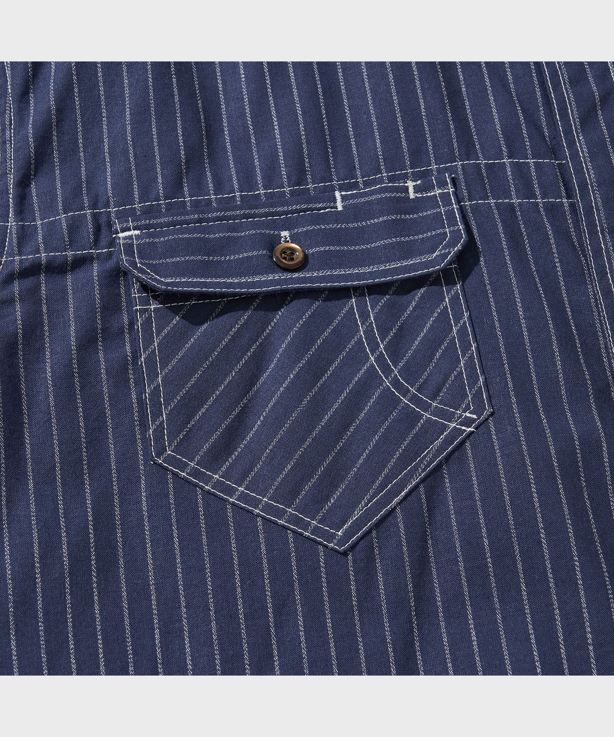 비디알(VDR) OLD LOOM D-POCKET SHIRT [Indigo]