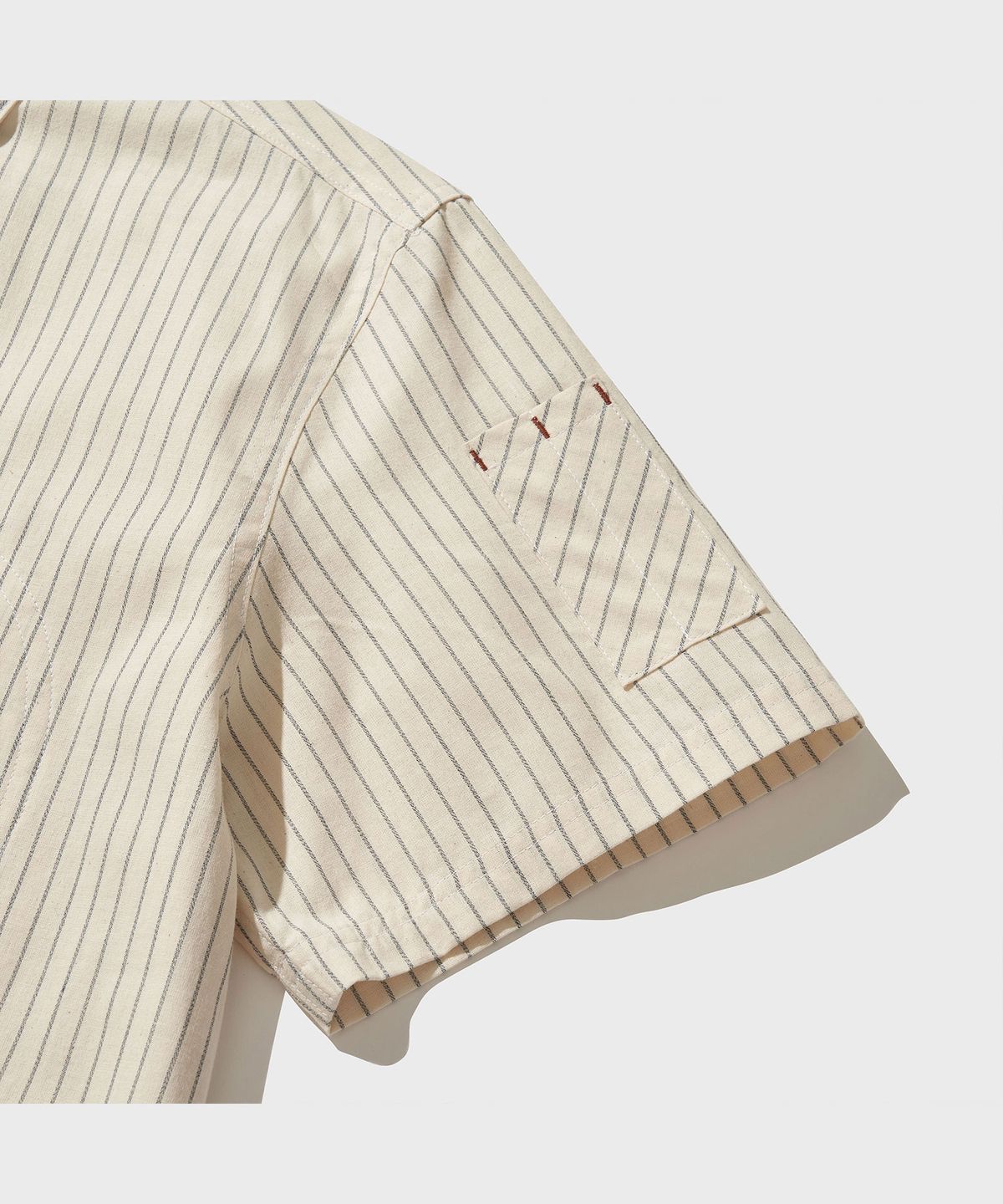 비디알(VDR) OLD LOOM D-POCKET SHIRT [Ivory]