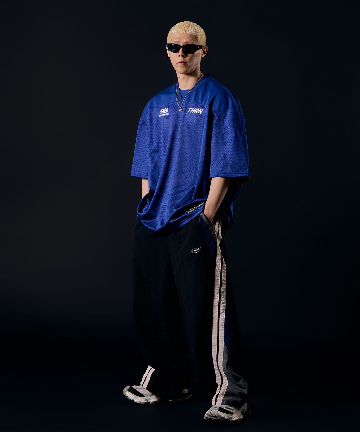 더랭크(THERANK) AIRGRID SPORTS MESH JERSEY [ROYAL BLUE]
