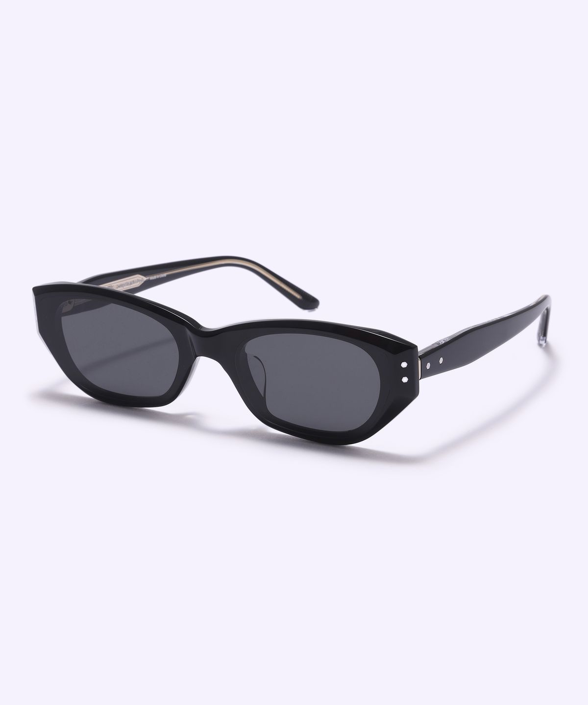 알로아이웨어(ALO EYEWEAR) [SILVERBITE] SBS1605 0920G 플랫바 핀 오벌 블랙 선글라스