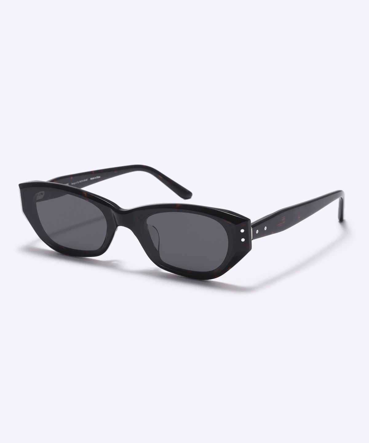 알로아이웨어(ALO EYEWEAR) [SILVERBITE] SBS1605 1818G 플랫바 핀 오벌 톨토이즈 선글라스
