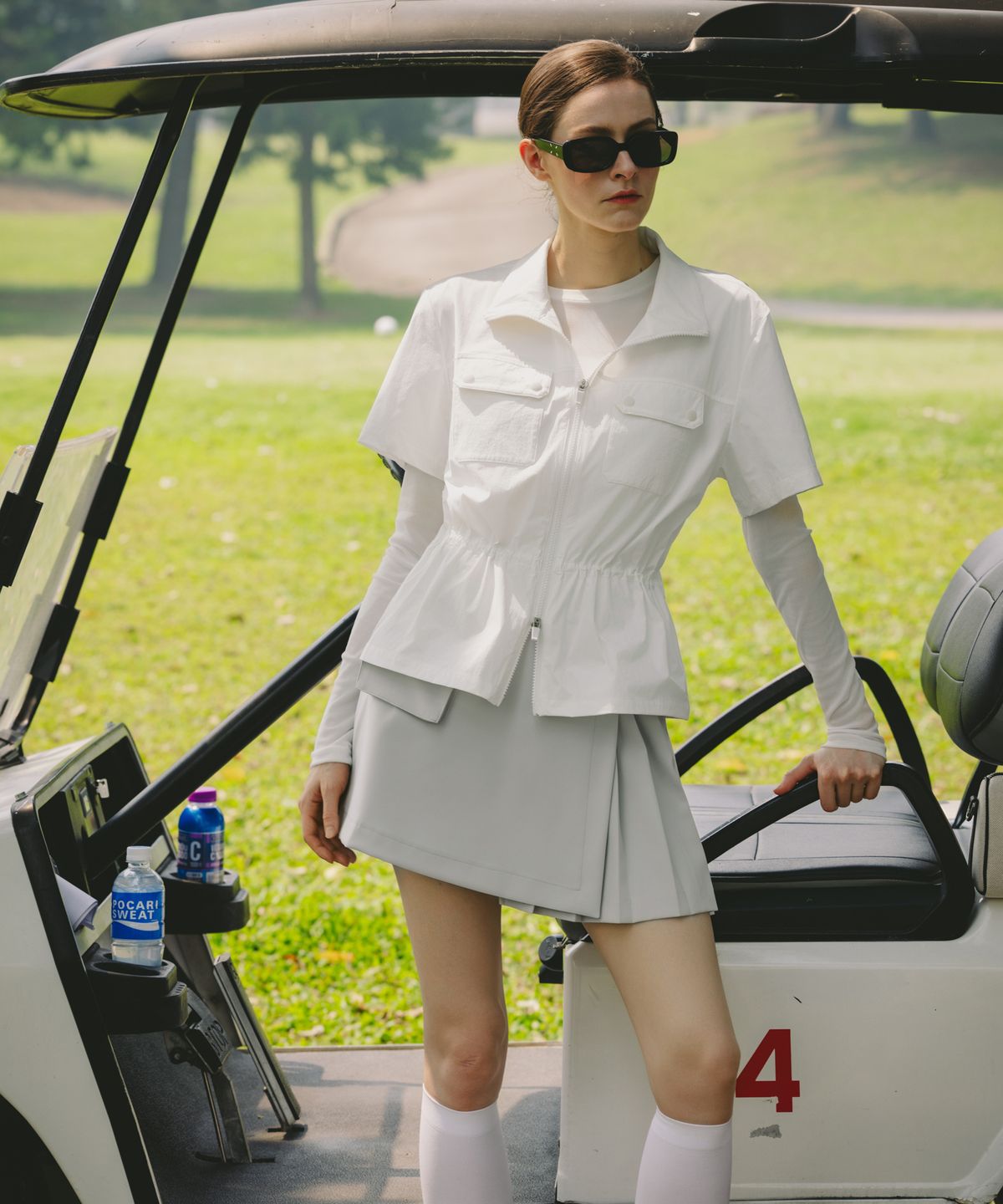 오베르 골프(OBER GOLF) 에어리 투웨이 퍼포먼스 점퍼 (화이트)