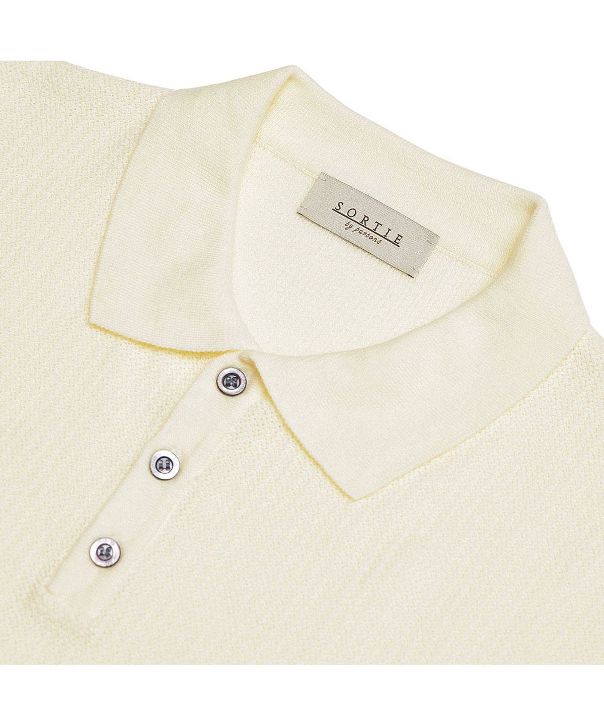 솔티(SORTIE) Texture Summer Polo Knit (Ivory)
