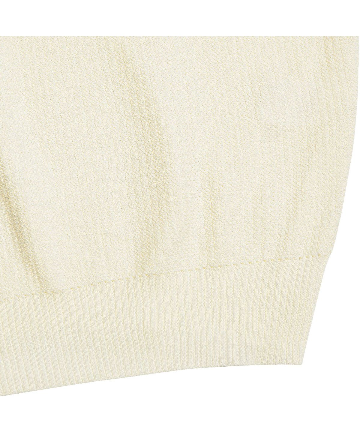 솔티(SORTIE) Texture Summer Polo Knit (Ivory)