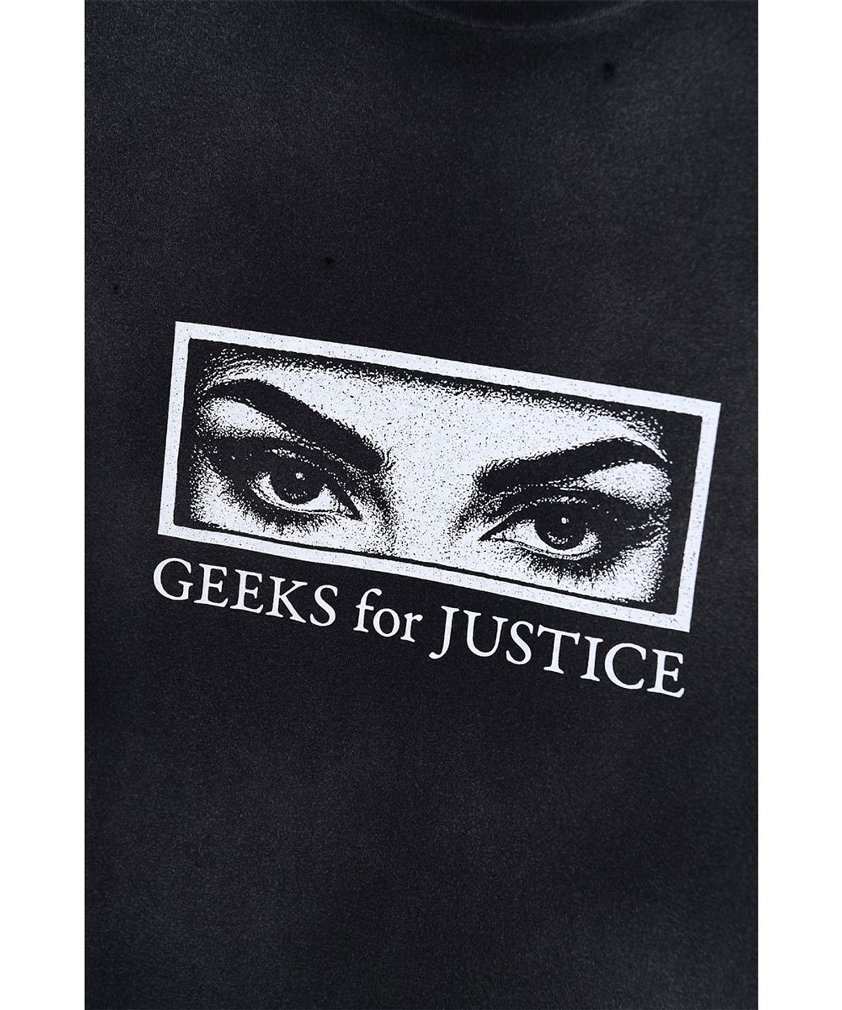 더 긱스(THE GEEKS) Geeks for justice T-shirt - Black