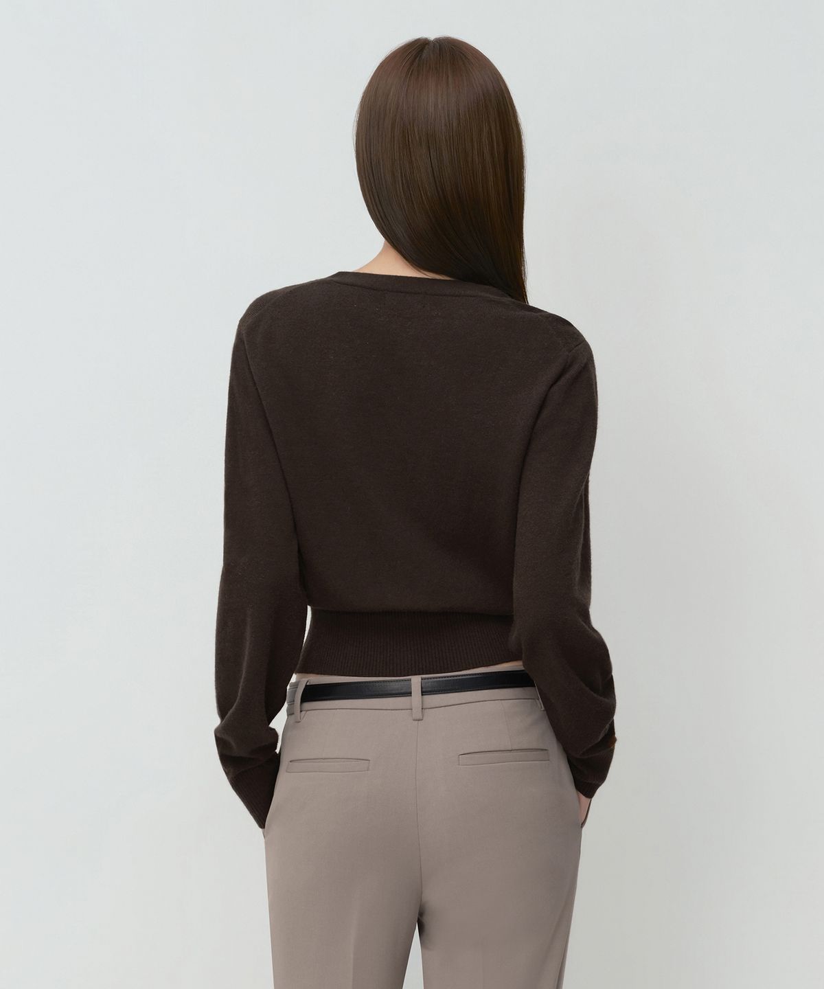 무신사 스탠다드 우먼(MUSINSA STANDARD WOMAN) 우먼즈 에센셜 가디건 [다크 브라운]
