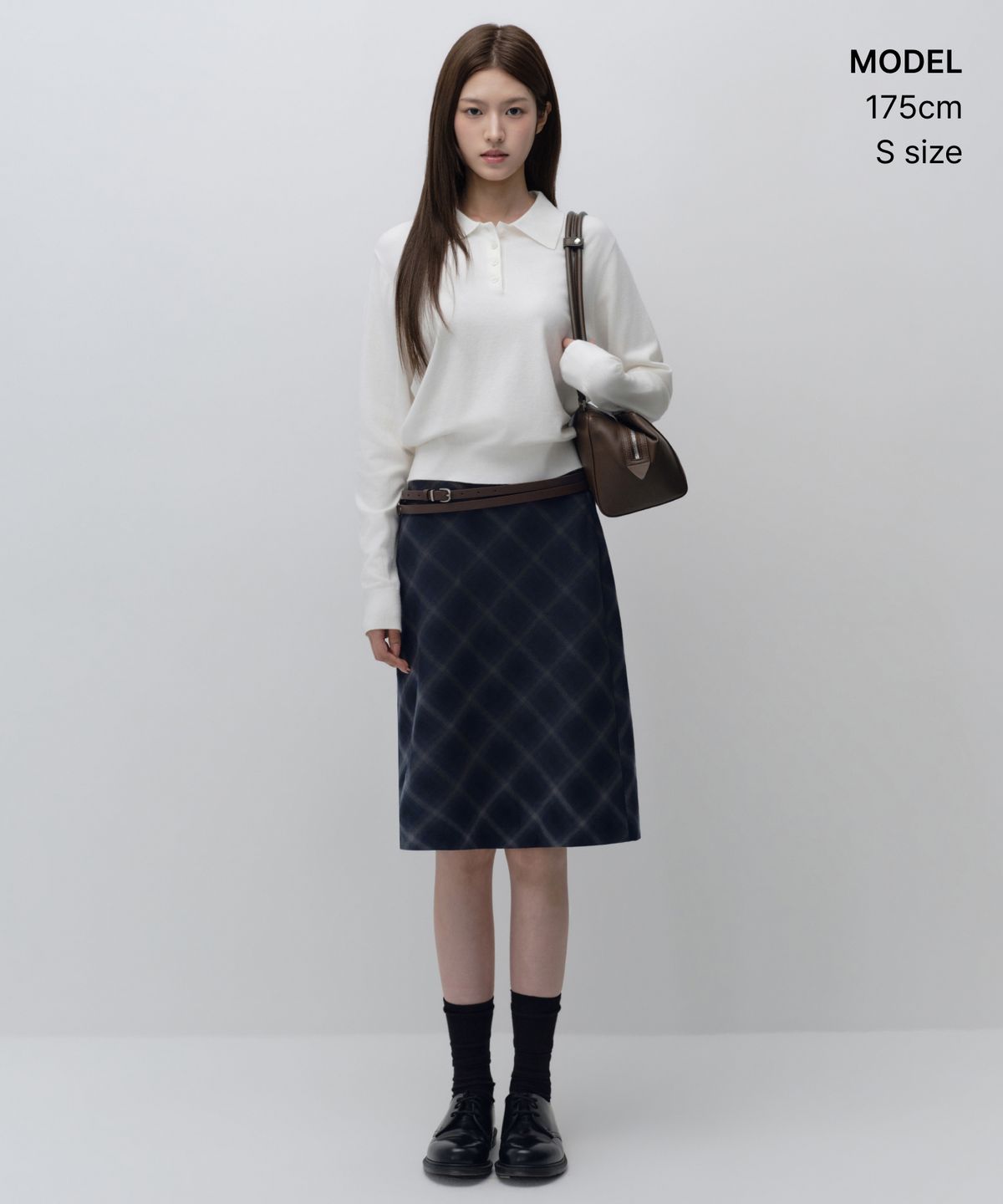 무신사 스탠다드 우먼(MUSINSA STANDARD WOMAN) 우먼즈 에센셜 칼라드 니트 [아이보리]