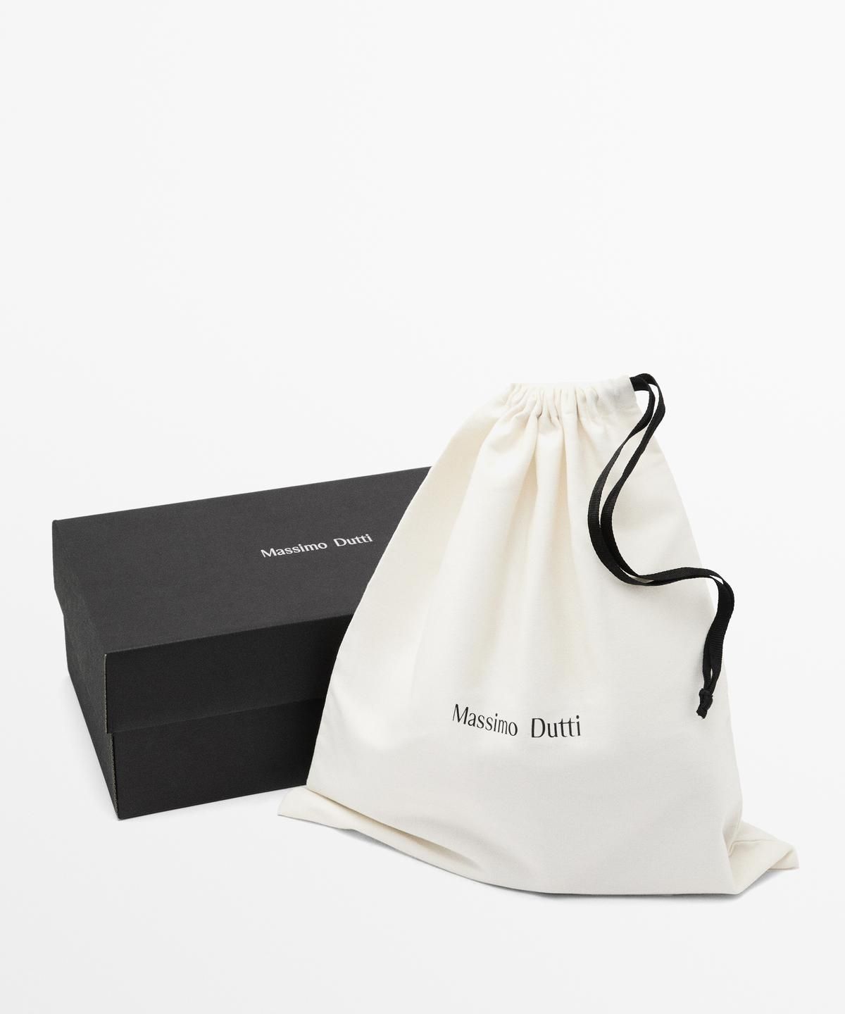 마시모두띠(MASSIMO DUTTI) 소프트 레더 웨지 힐 샌들