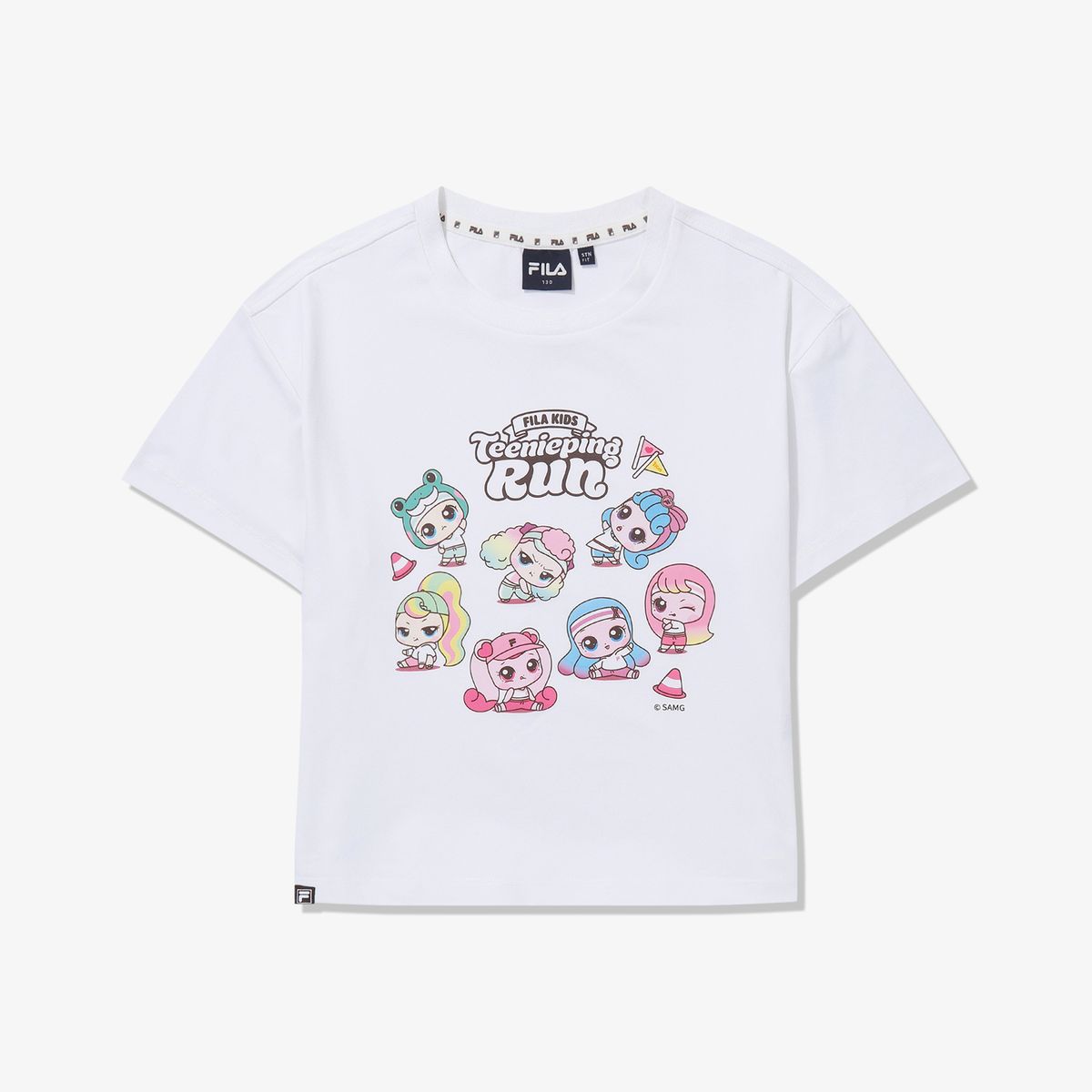 휠라 키즈(FILA KIDS) Drywave 프린세스 캐치! 티니핑 티니핑런 티셔츠