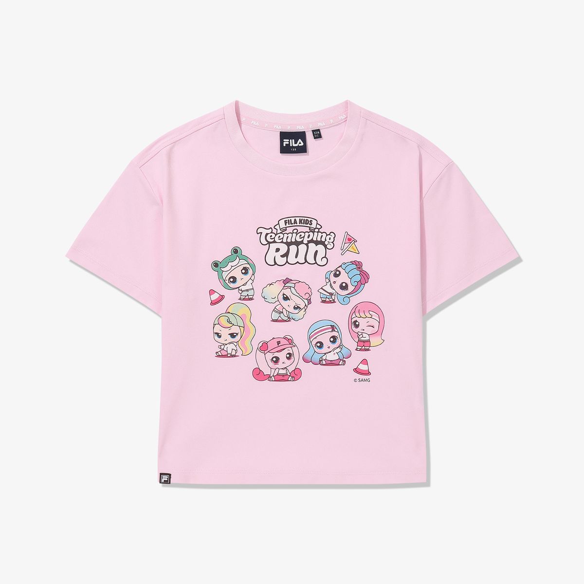 휠라 키즈(FILA KIDS) Drywave 프린세스 캐치! 티니핑 티니핑런 티셔츠
