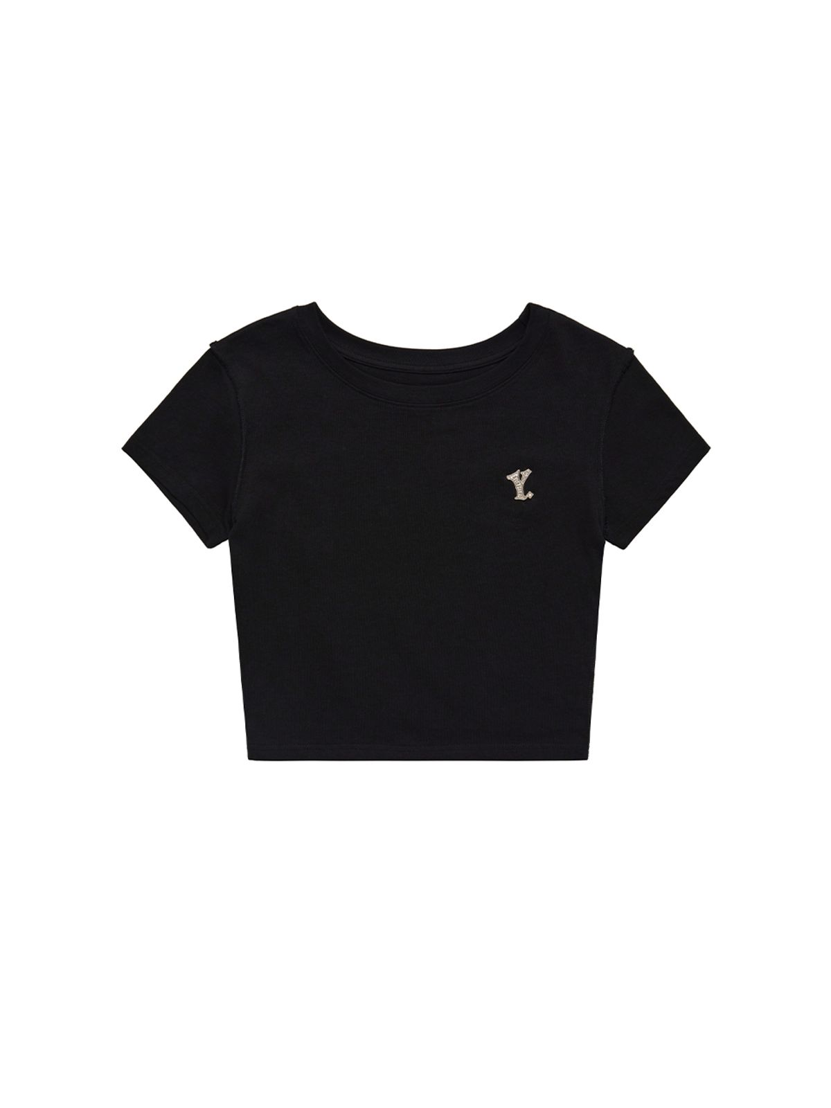 와이이이엘(YEEL) Y. SLIM FIT T-SHIRT BLACK