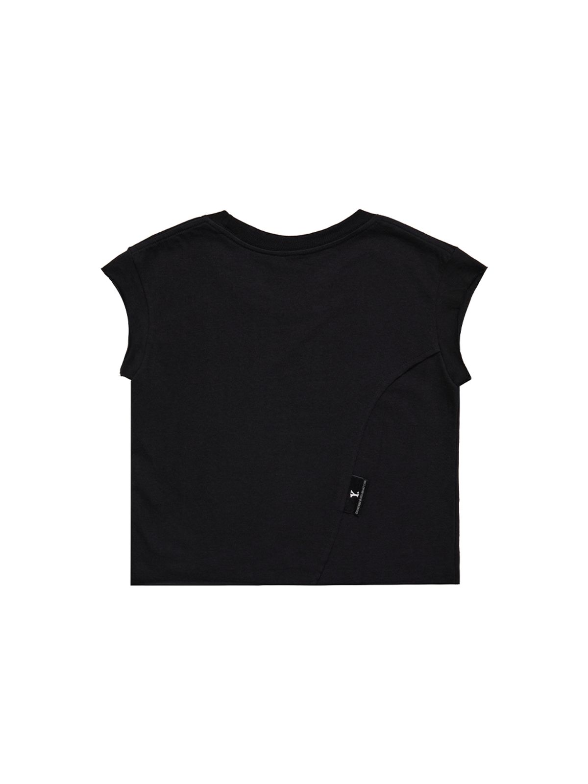 와이이이엘(YEEL) Y. CAP SLEEVE T-SHIRT BLACK
