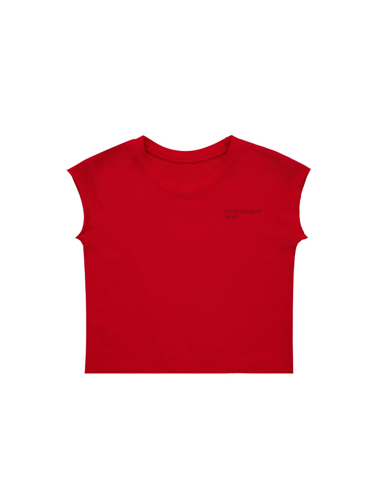 와이이이엘(YEEL) Y. CAP SLEEVE T-SHIRT RED