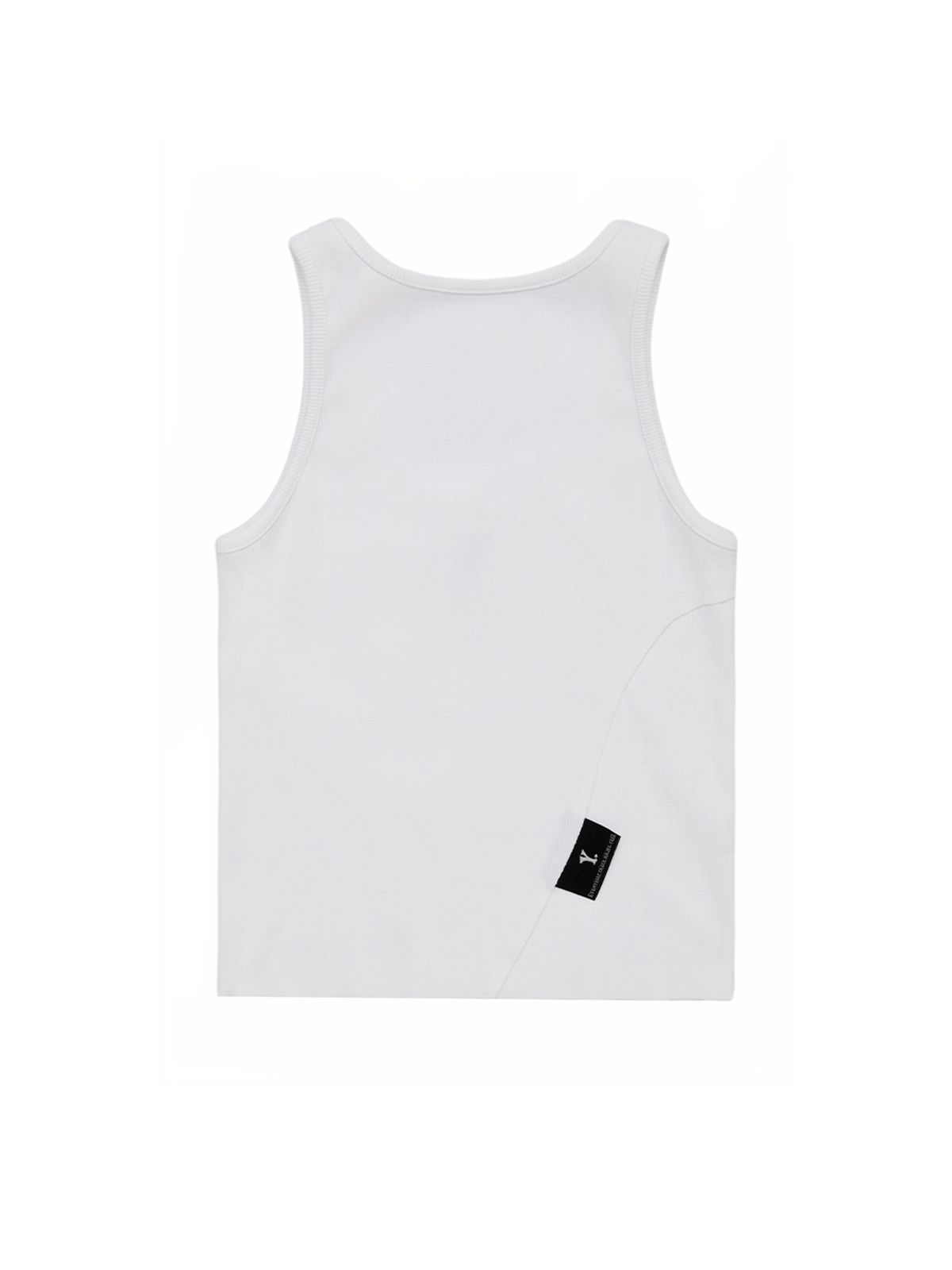 와이이이엘(YEEL) Y. RIBBED SLEEVELESS TOP WHITE
