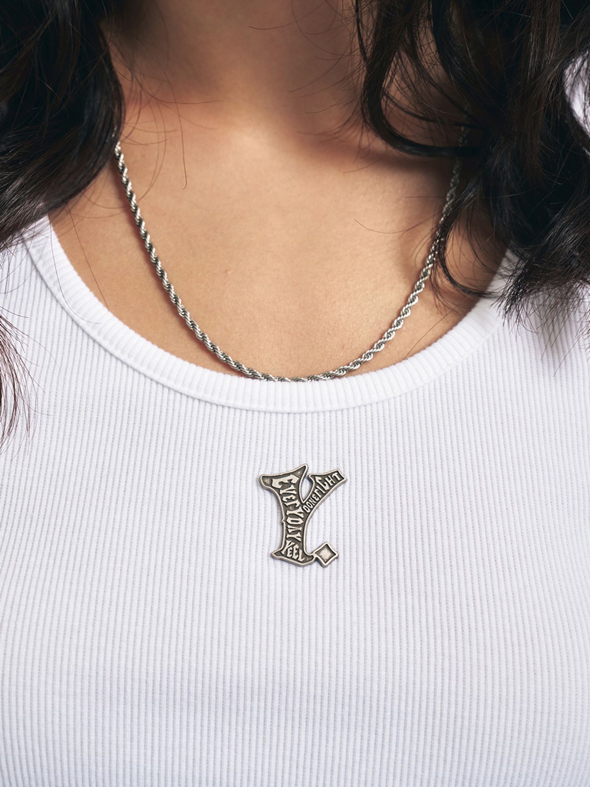 와이이이엘(YEEL) Y. RIBBED SLEEVELESS TOP WHITE