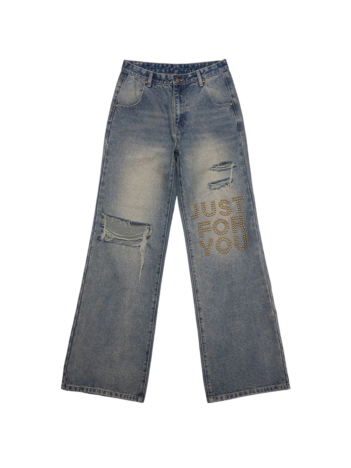 와이이이엘(YEEL) Y. STUD DISTRESSED JEANS
