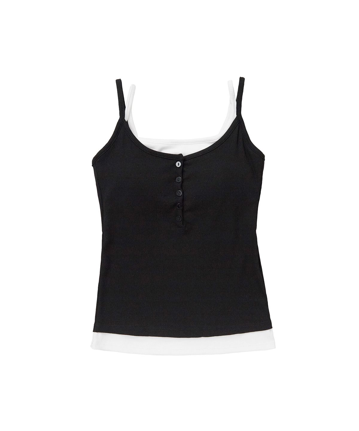 레더리(LEATHERY) 레이어드 슬리브리스탑 (캡내장) [3COLOR]