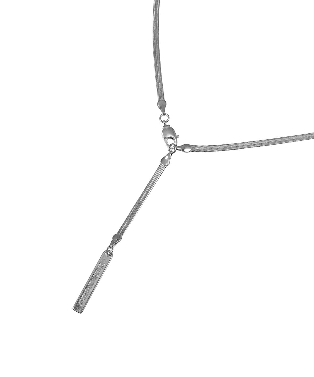 트리밍버드(TREEMINGBIRD) Minimal Sleek Chain Necklace [ Silver ]